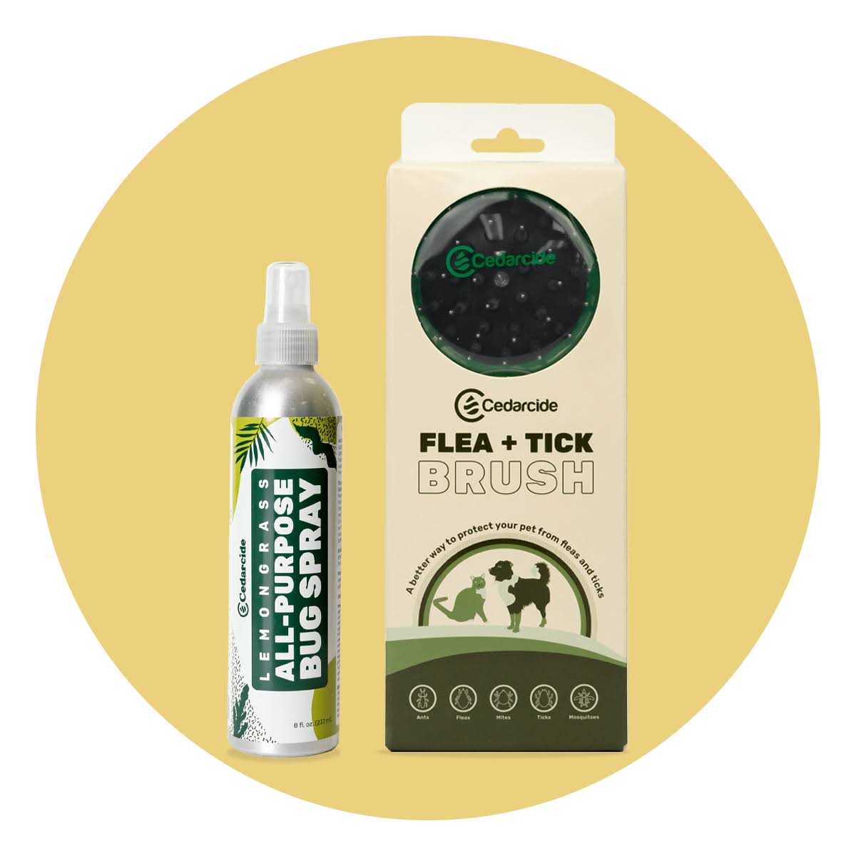 Flea + Tick Pet Brush B187009