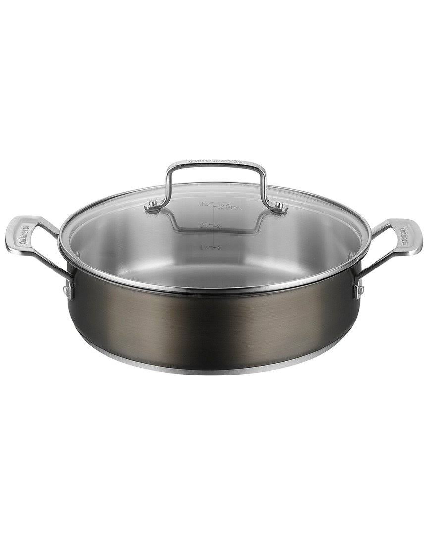 Black Stainless 4-qt Casserole I7481