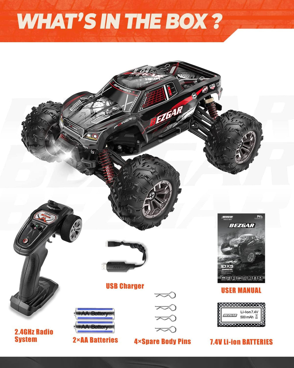 Remote Control Off Road RC Monster Truck J965