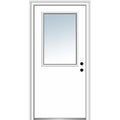 Flush Smooth Fiberglass Prehung Left Hand Inswing Entry Door R239397