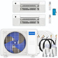 24,000 BTU 2 Zone Ceiling Cassette Ductless Air Conditioner and Heat Pump P689