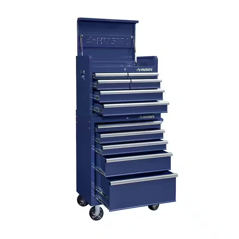 11 Drawer Tool Chest and Cabinet, Blue X4395