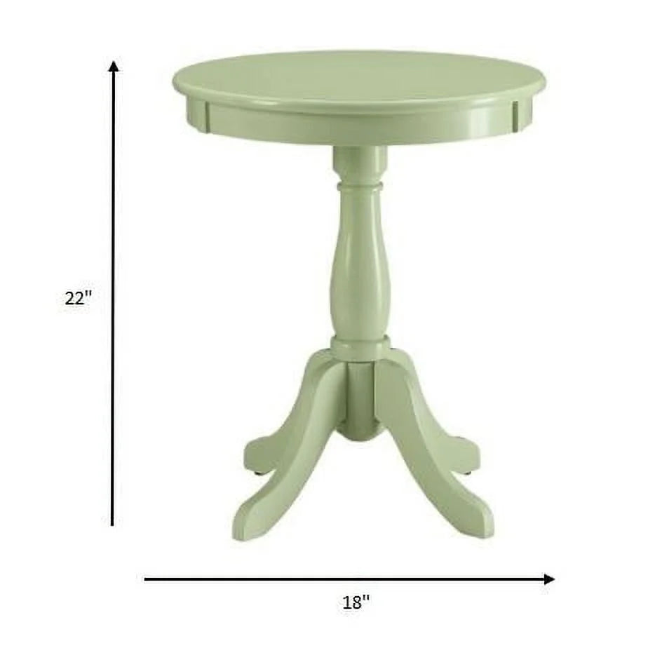 Solid Wood Round Pedestal Side Table T101722