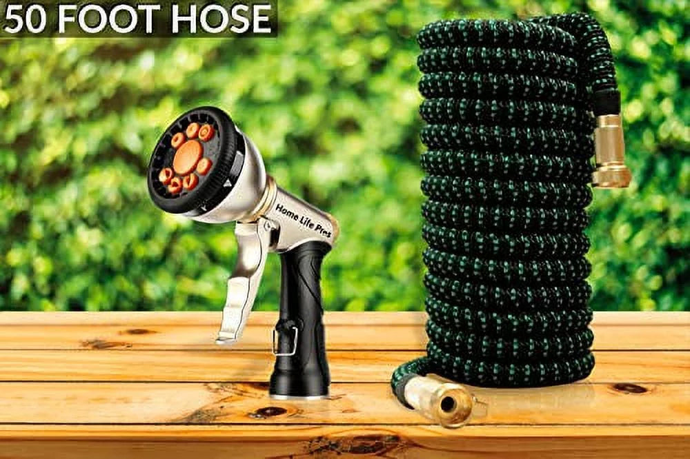 50FT Expandable Heavy Duty No-Kink Garden Hose T584598