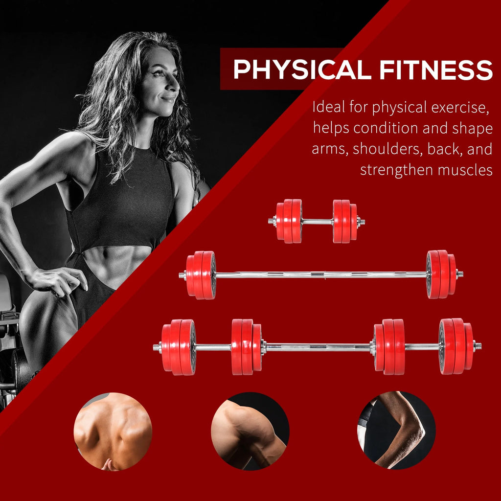 2-in-1 Adjustable Dumbbell and Barbell Set K932153