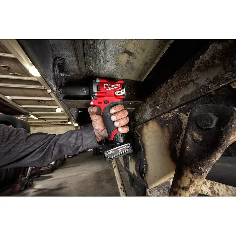12V Cordless Brushless 1/2 in. Impact Wrench Kit with 1/2 in. Drive SAE Deep Socket Set (12-Piece) J191951