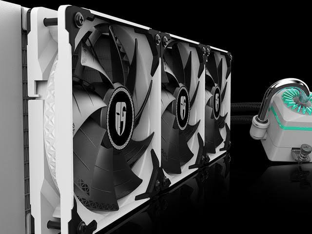 White RGB Liquid CPU Cooler L1249
