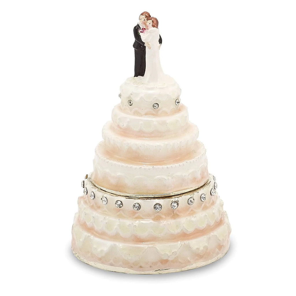Pewter Wedding Cake Trinket Box M9512