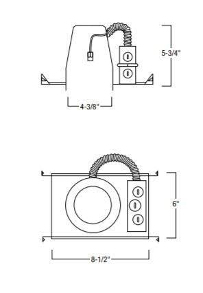 4x22 IC LED New Construction Housing O1545
