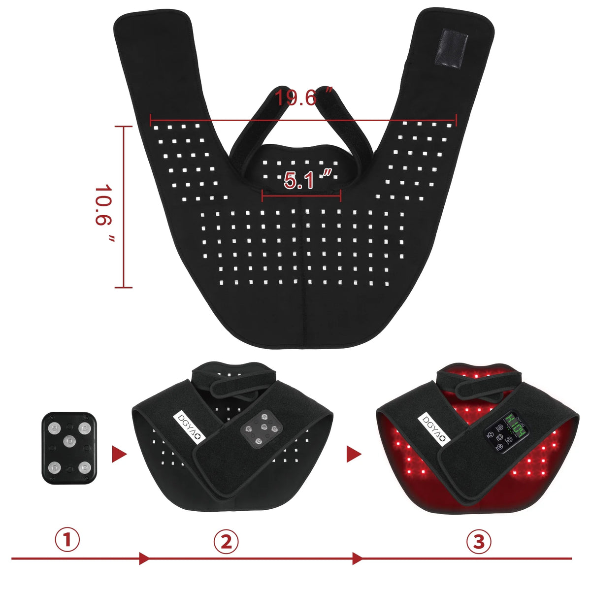 Infrared Red Light Therapy Device with Power Bank O86003