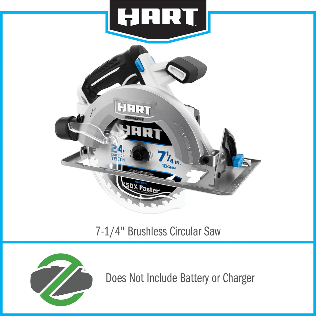 20-Volt Brushless 7-1/4 Inch Circular Saw with Battery and Charger Z161717