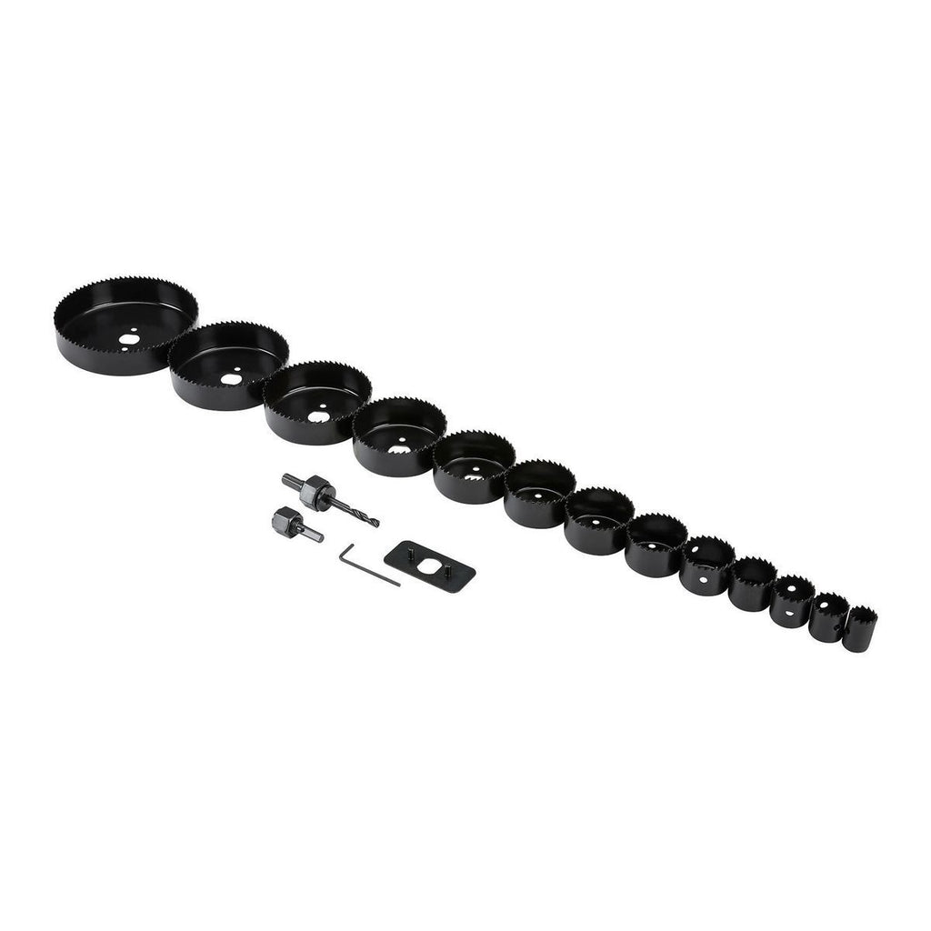 3/4 in. to 5 in. Carbon Steel Hole Saw Set, 18-Piece B598831