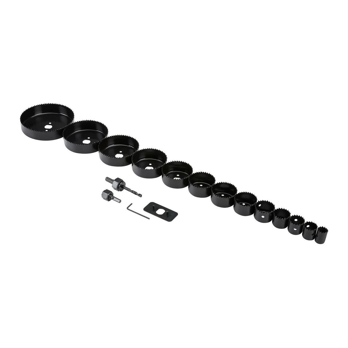 3/4 in. to 5 in. Carbon Steel Hole Saw Set, 18-Piece B598831