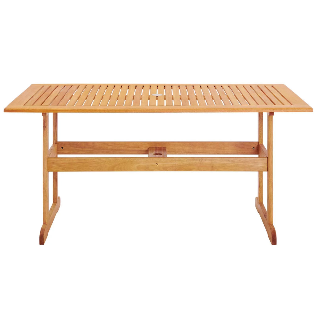 36 Square Outdoor Patio Eucalyptus Wood Dining Table G48333