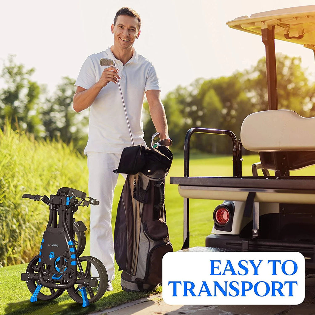 3 Wheel Folding Golf Bag Push Cart K76019