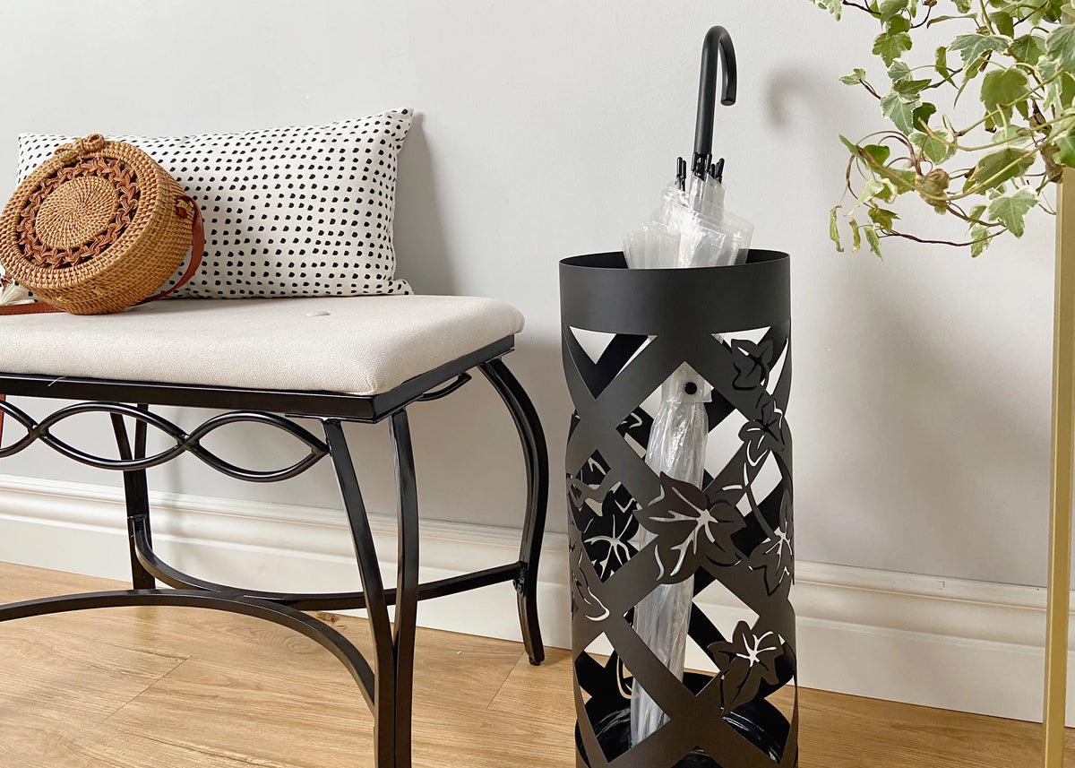 Black Metal Umbrella Stand D58933