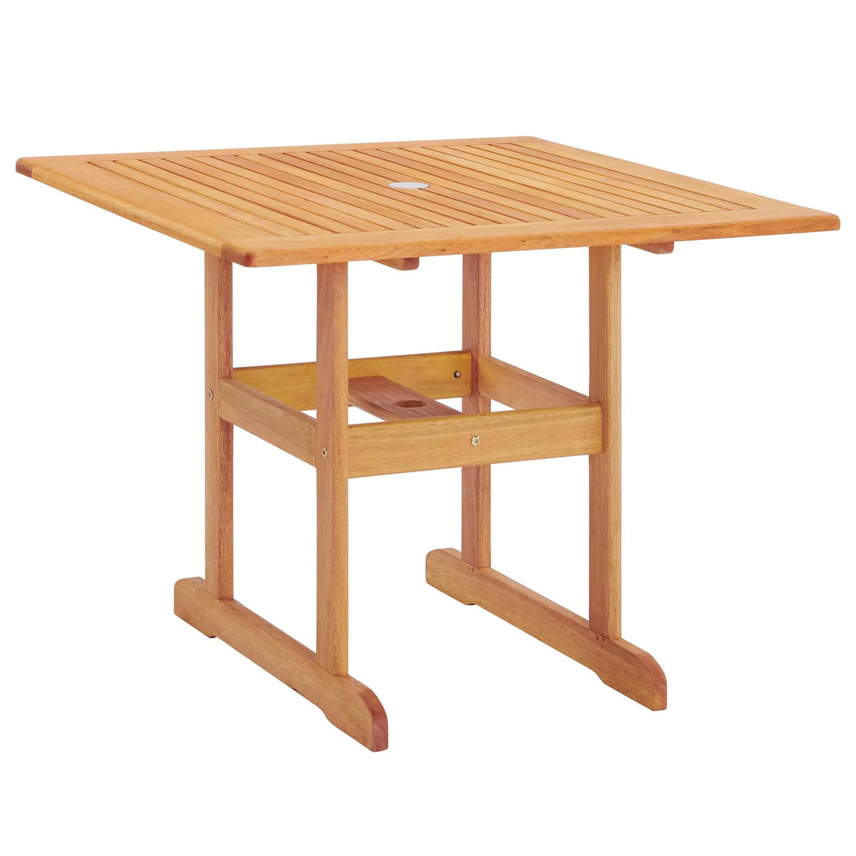 36 Square Outdoor Patio Eucalyptus Wood Dining Table G48333