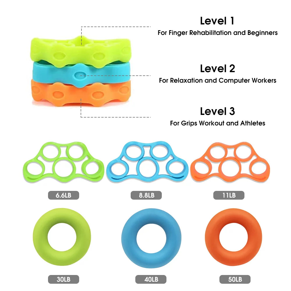 Hand Grip Strengthener Set of 6 O766