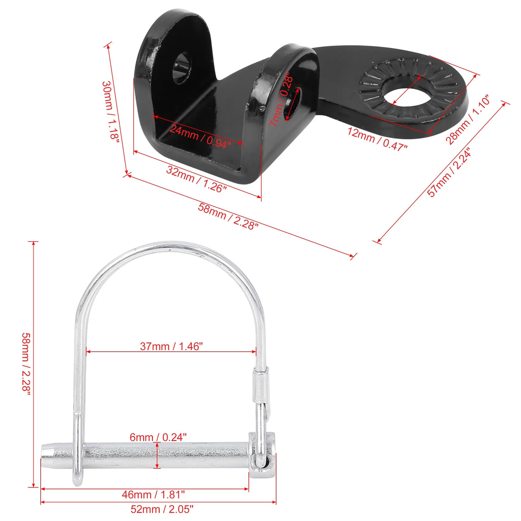 Bicycle Trailer Coupler Attachment Black Silver Tone J508