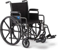 Folding Wheelchair with Swing-Back Arms and Swing-Away Footrests I9091