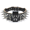 Genuine Leather Spiked Studded Dog Collars E6902