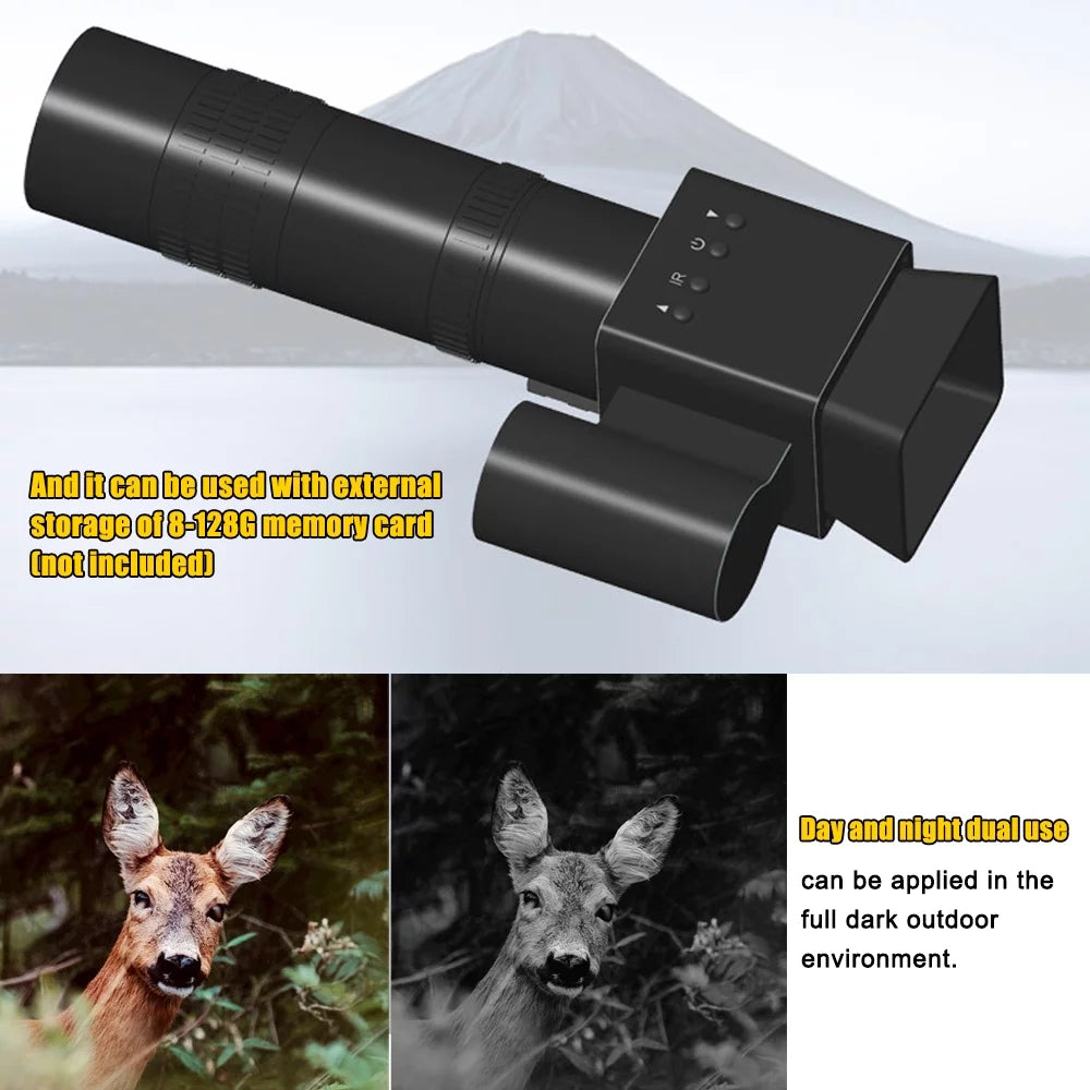 Handheld Portable Telescopic Sight 8-24X Magnify 1.54inch 320*320 Display 1.5X Photo Video Taking U908536