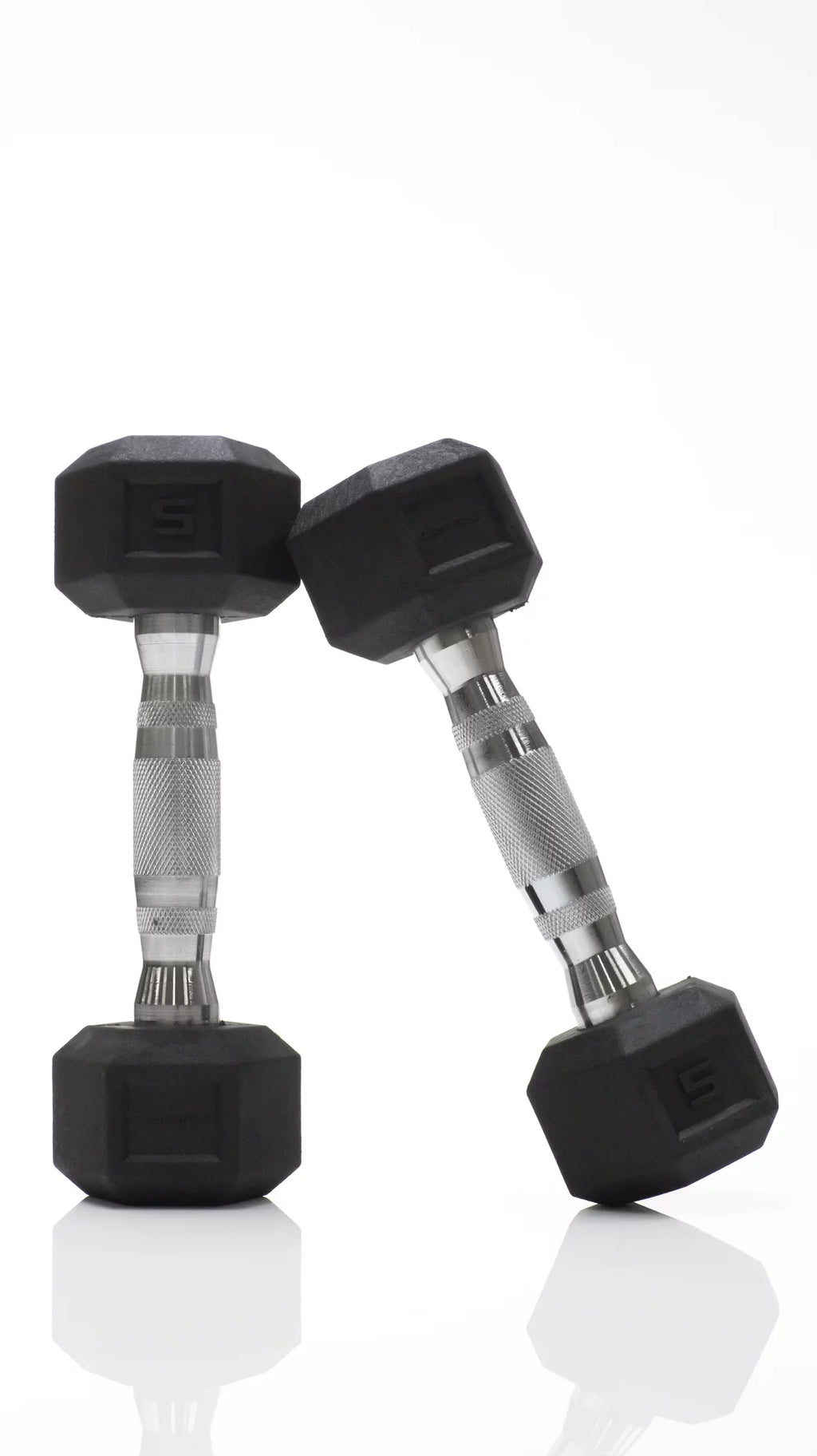 15lb Black Rubber Hex Dumbbell Z401425