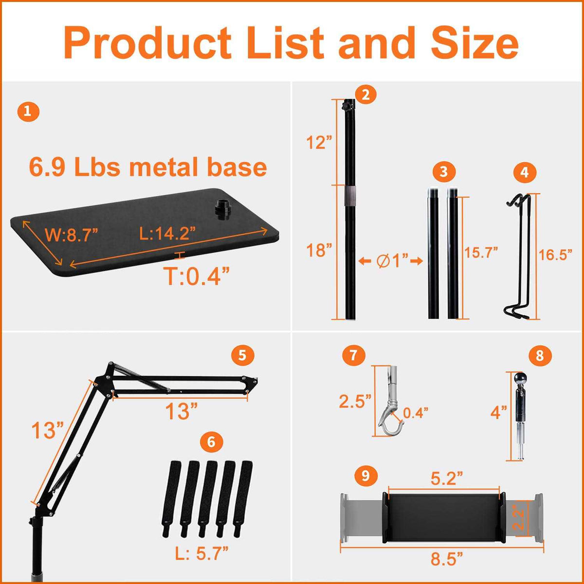 Reptile Dual Lamp Stand with Two Hooks C886126