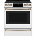 30 in. 5.7 cu. ft. Smart Slide-In Electric Range in Matte White with True Convection, Air Fry H40209