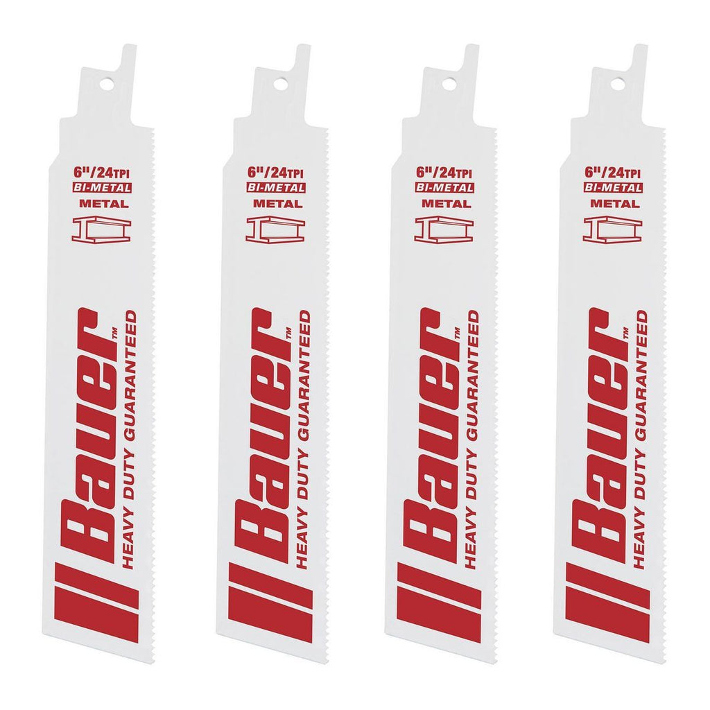 24 TPI Bi-Metal Reciprocating Saw Blades, 4 Pack X952