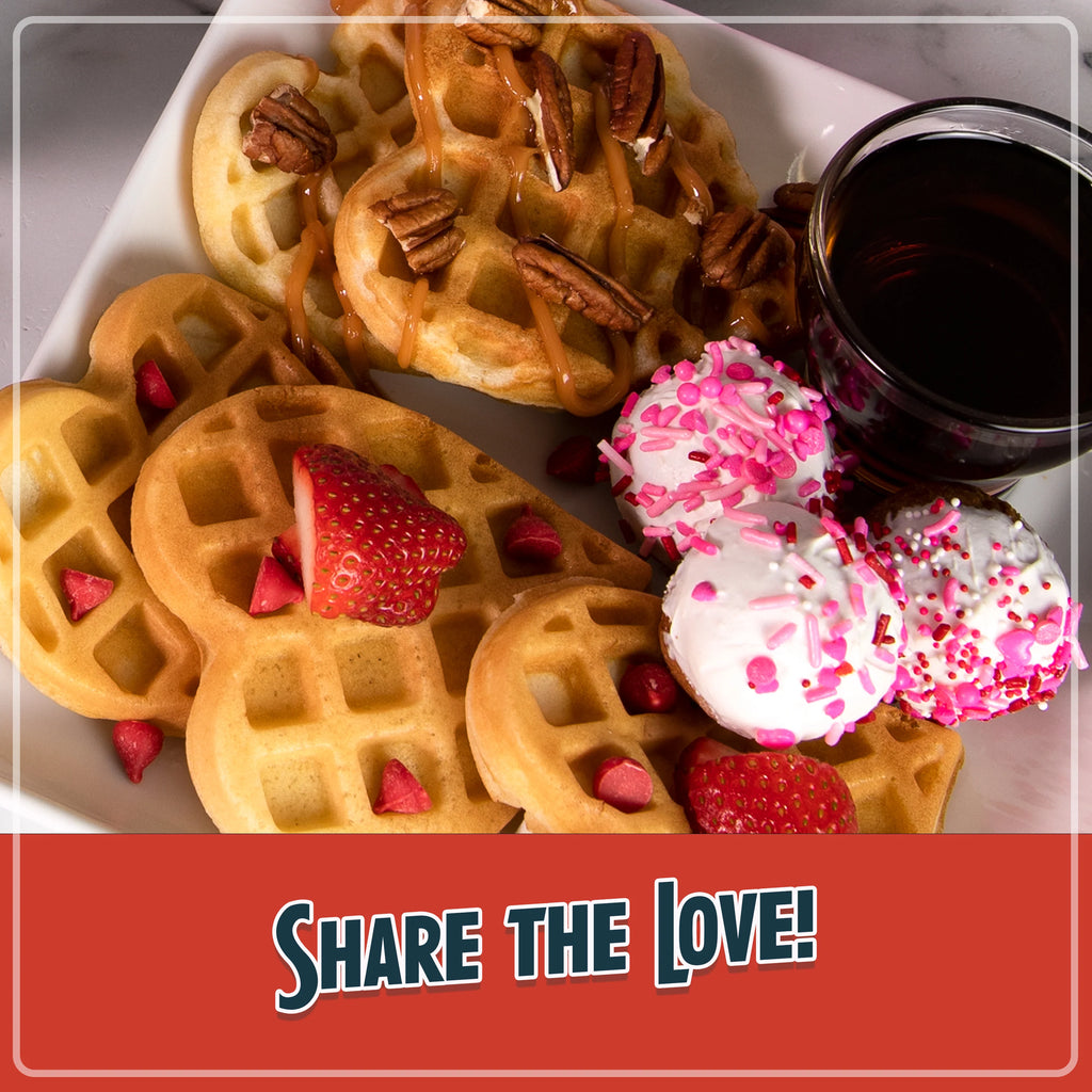 Personal Electric Heart Waffle Maker E9424
