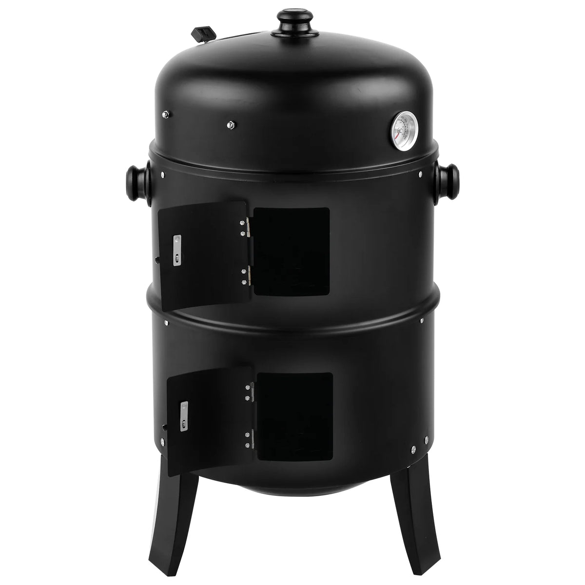 Charcoal Grill with 3 Levels Black Y275