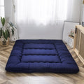 Queen Navy Blue Japanese Style Futon Mattress K4706