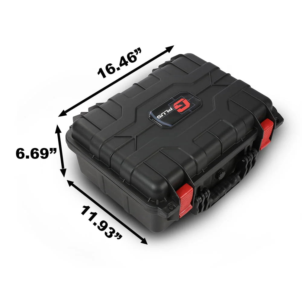 Graded Card Storage Box Weatherproof Case Impact Absorbing Foam Slots Large Orange L205060