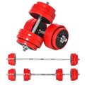 2-in-1 Adjustable Dumbbell and Barbell Set K932153