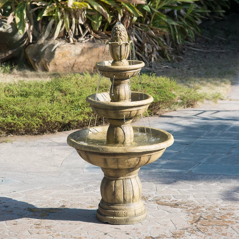 3-Tier Outdoor Polyresin Fountain Z34644