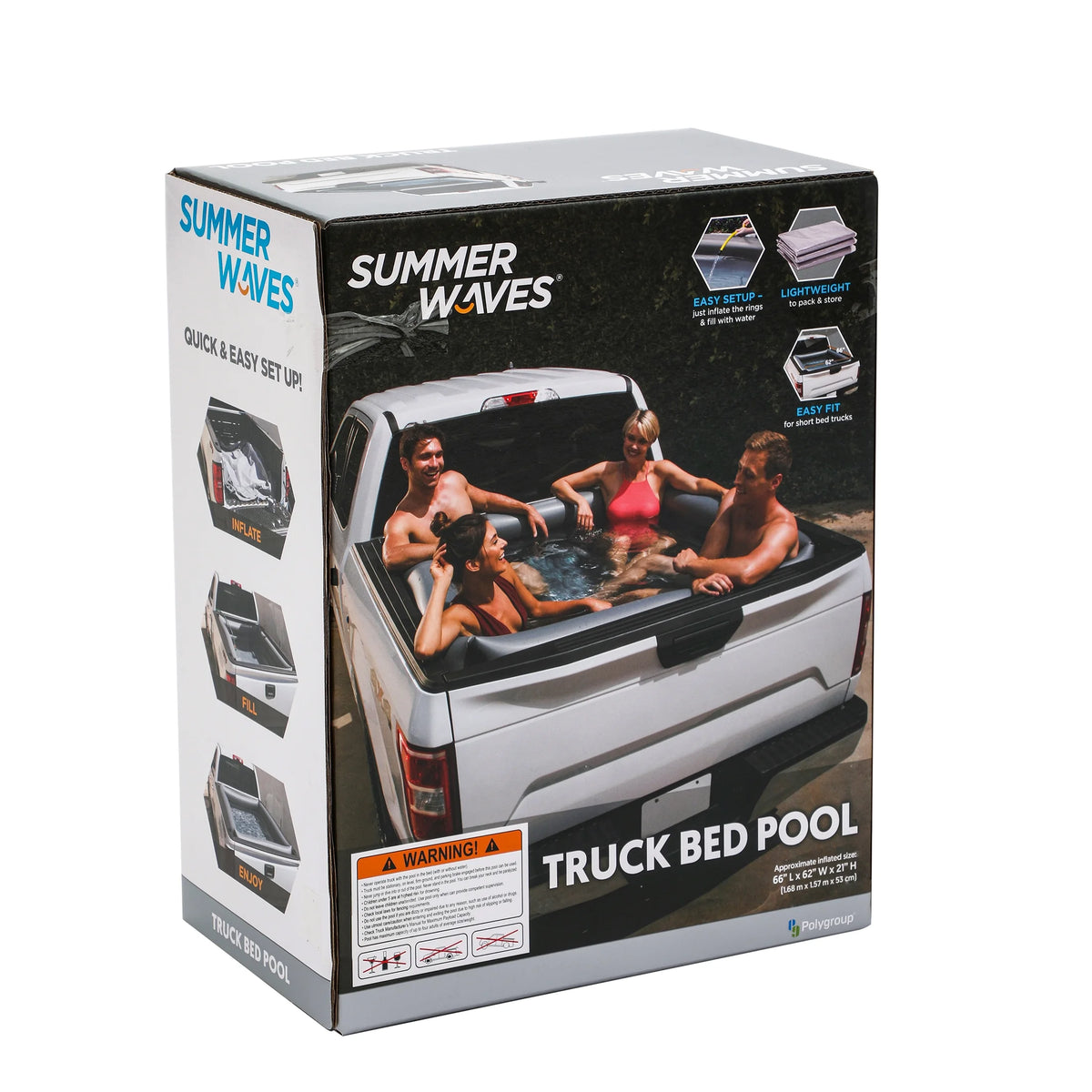 Gray Rectangular Inflatable Pool Z61637