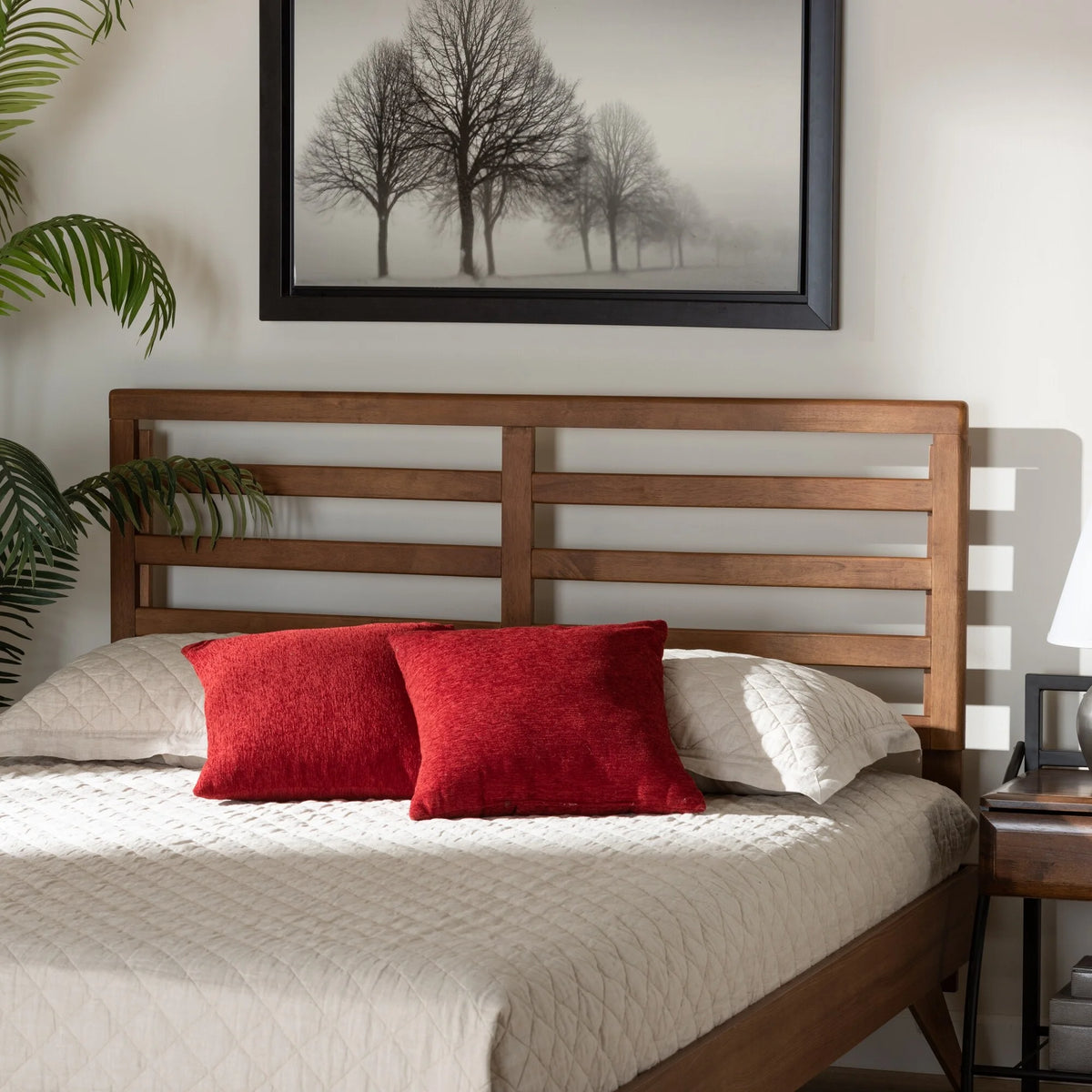 Modern Contemporary Wood Headboard Full Y38433