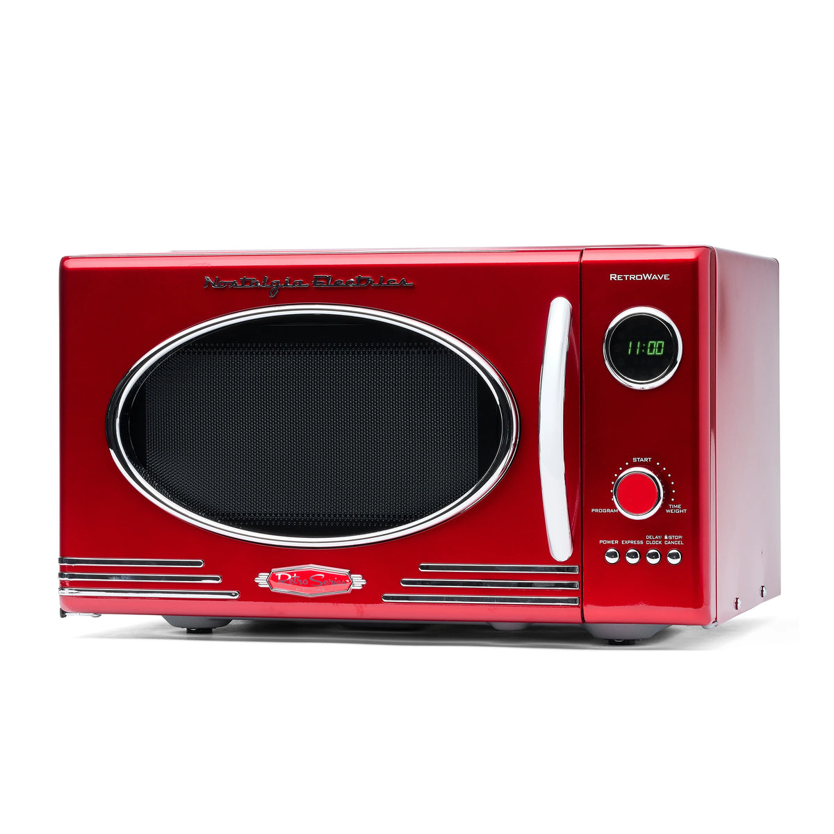 0.9 Cubic Foot 800-Watt Retro Red Countertop Microwave Oven C906