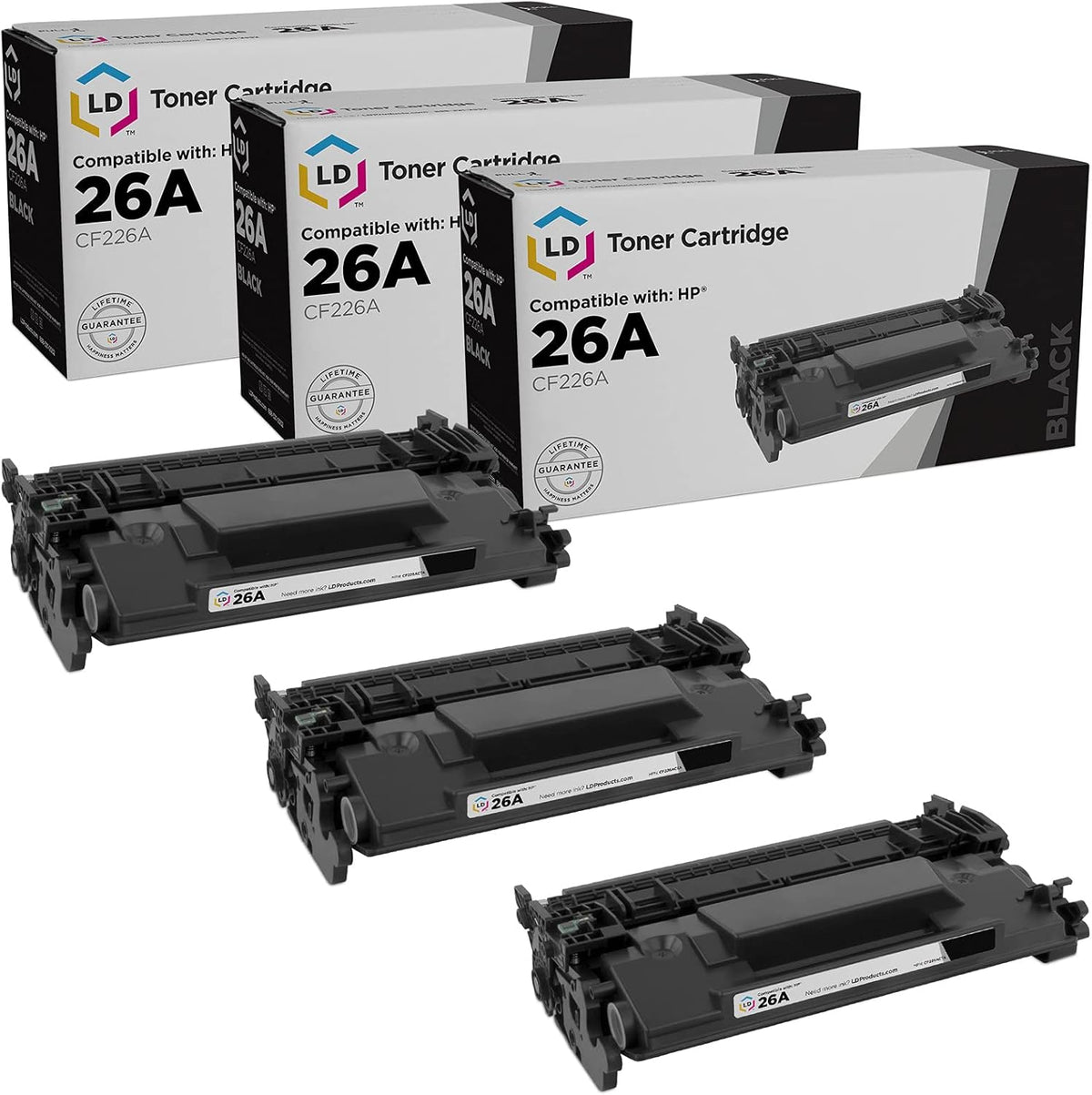 Compatible Toner Cartridge Replacement (Black, 3-Pack) T95213