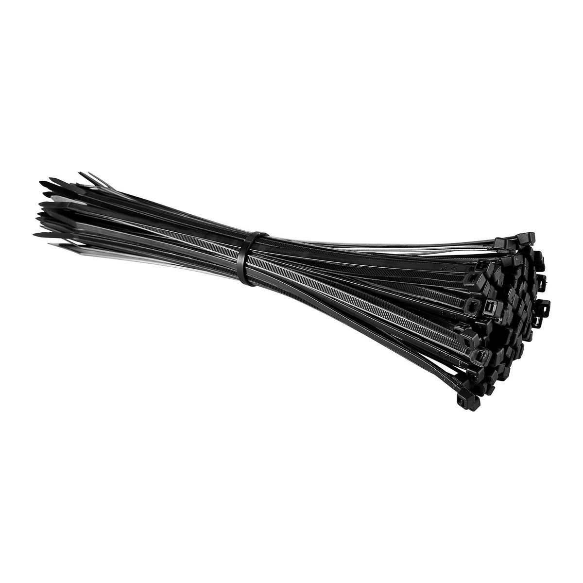 Black 11 in. UV-Resistant Cable Ties 100-Pack H239
