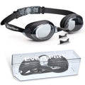 2pack Anti-Fog No Leak Swim Goggles with 3 Nose Pieces V89667