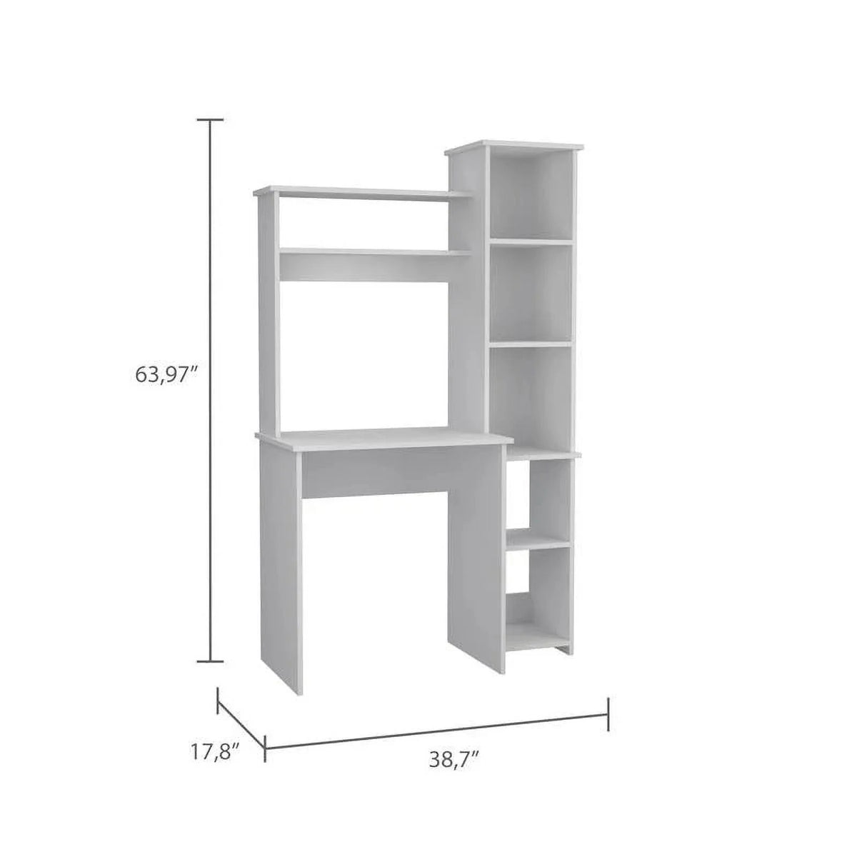 White Computer Desk D892