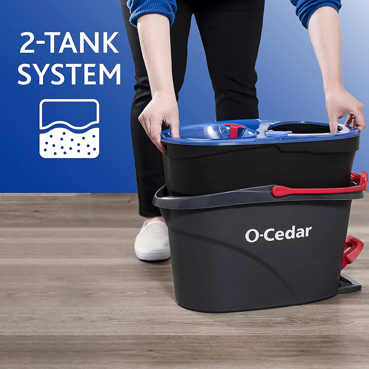 Spin Mop & Bucket Floor Cleaning System with Refill O5474