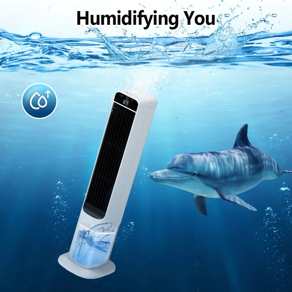 Portable Evaporative Air Cooler Tower Fan 3-in-1 Humidifier V150