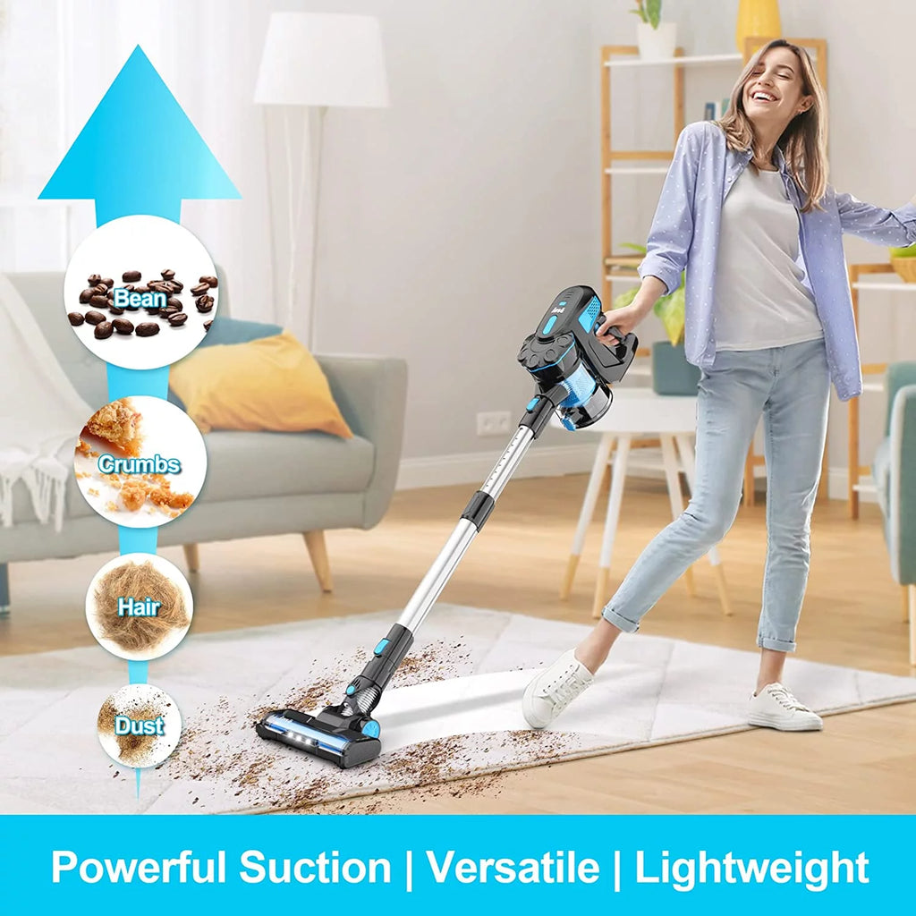 Cordless Stick Vacuum 20KPa 6-in-1 Blue I542739