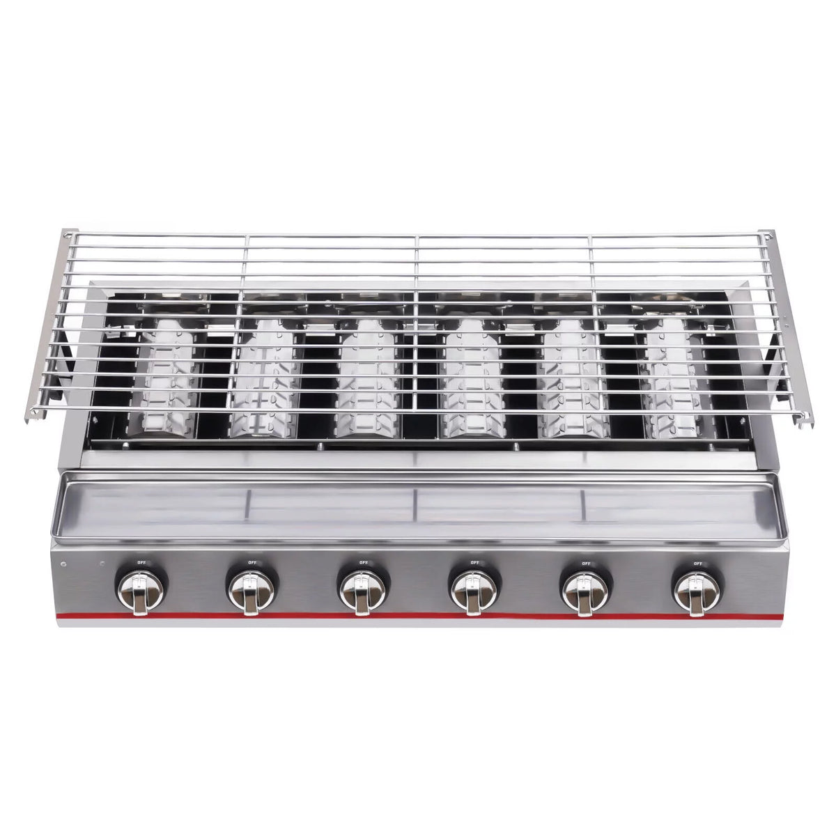 Portable 6 Burner LPG Gas Grill Griddle I470