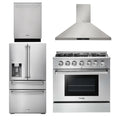 36 Propane Gas Range, Range Hood, Refrigerator, Dishwasher E7186