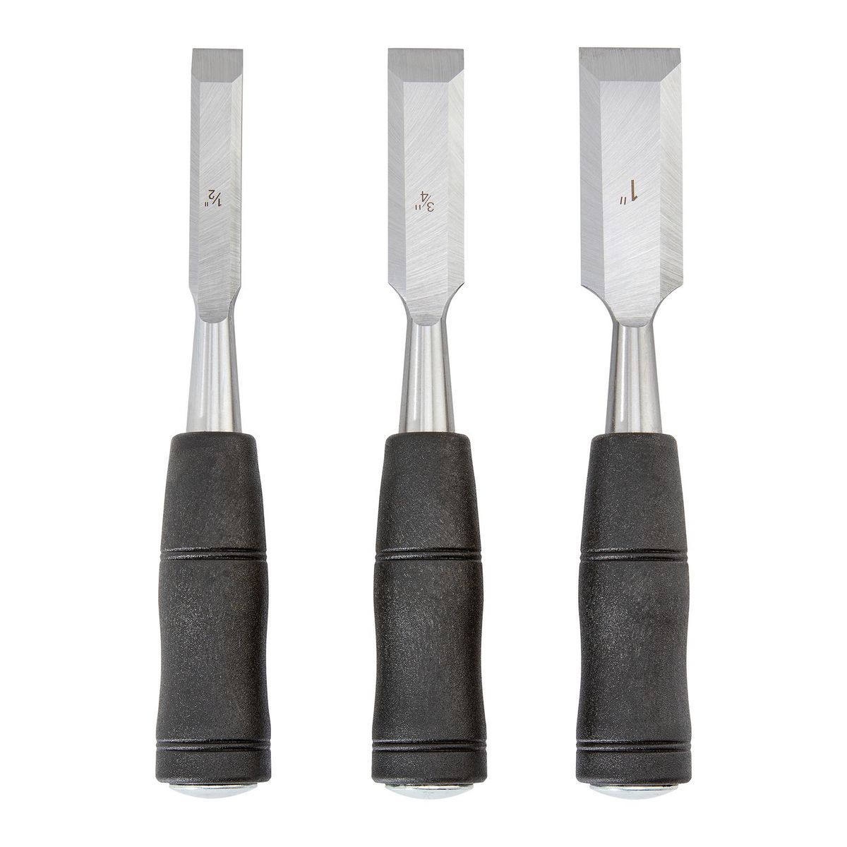 Wood Chisel Set with PVC Handles, 3-Piece C2433