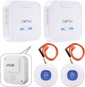 Wireless Caregiver Pager System 2 Plug-in Receivers 2 Waterproof Transmitters G984